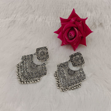 Jewels Oxidised Plated Dangler Earrings