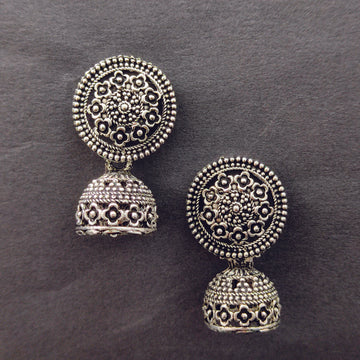 xidised Plated Jhumki Earrings