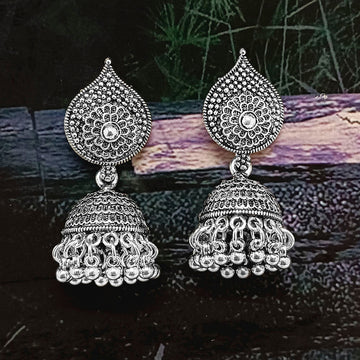 Oxidised Plated Dangler Earrings-AZO