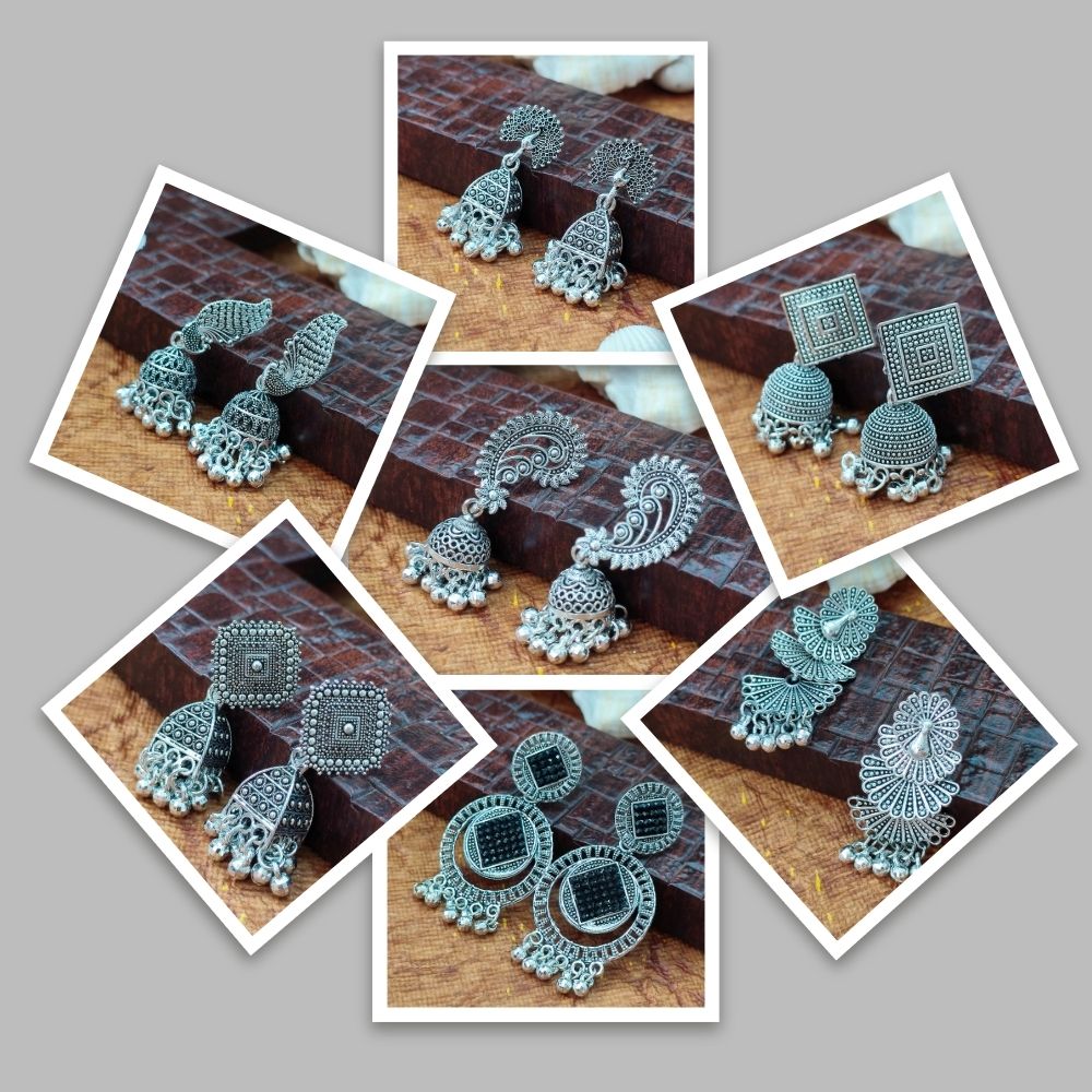 Shingar Set of 7 Earrings Combo pack