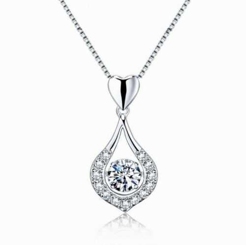 Women's Teardrop Pendant Necklace With To My Wife Message Card