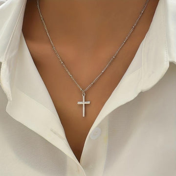 Minimalist Cross Pendant Necklace