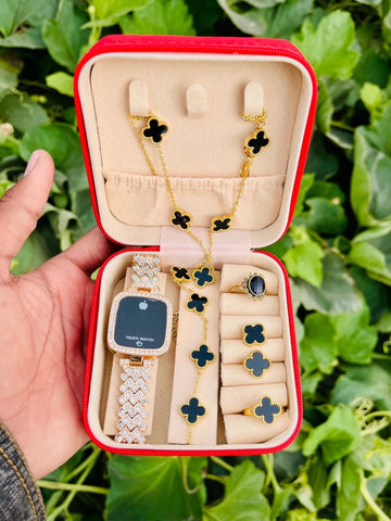 Black Jewellery Set + Box