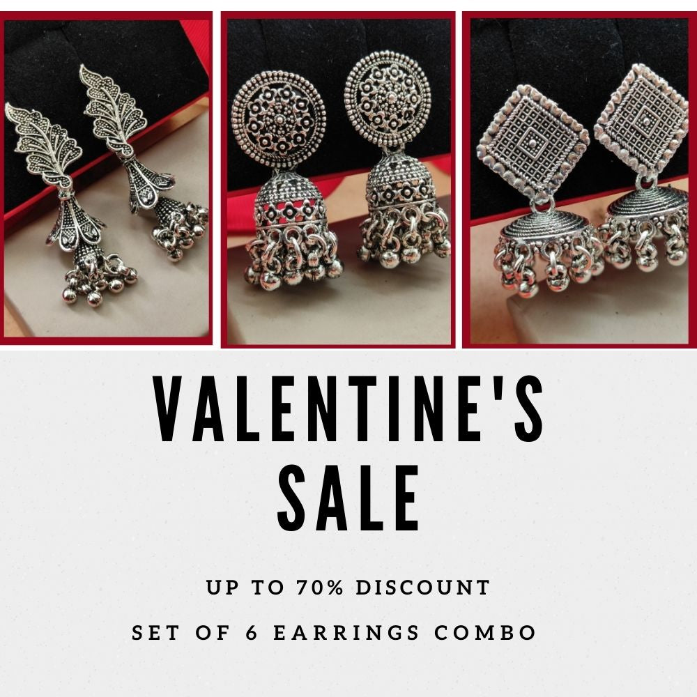 Set of 6 Earrings Combo jhumke