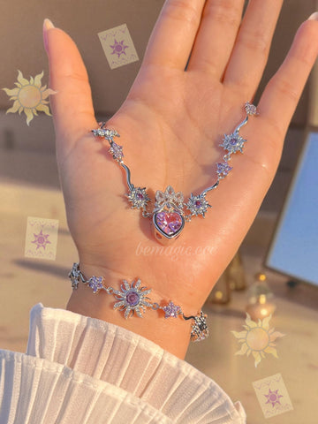 Set completo Rapunzel Plateado💜👑☀️
