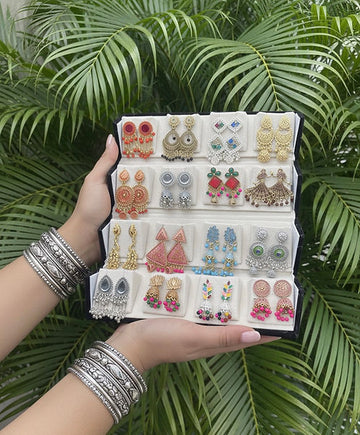 Shingar Earrnigs + Box pack of 12