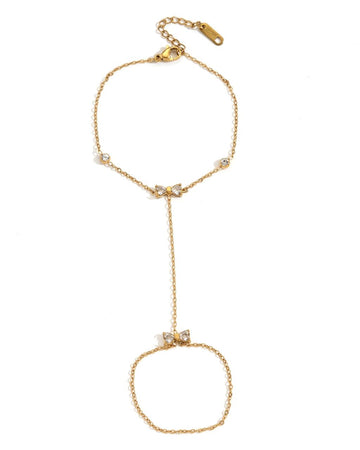 Threads of Gold! Bow Hand-chain