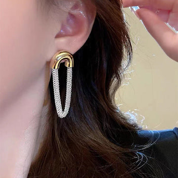Drip Drop Dual tone Earrings