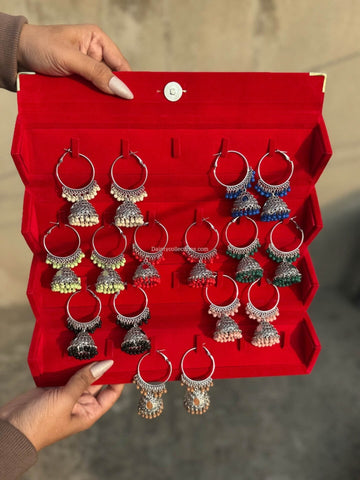 Red jhumki box WITHOUT jhumki