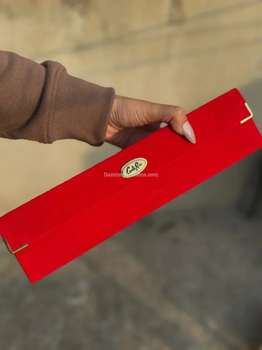 Red jhumki box WITHOUT jhumki