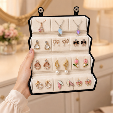 Set of 12 Stud Earrings with Pendants Box