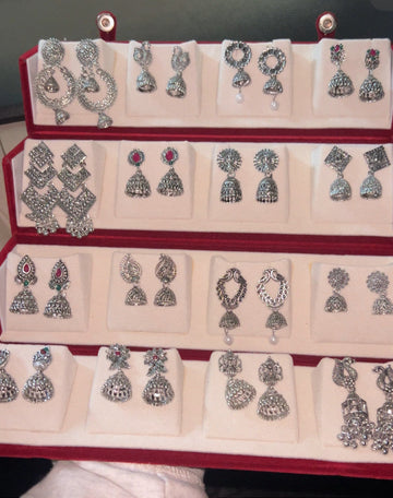 16-32 PC OXIDISED JHUMKAS + BLACK BOX 2.0