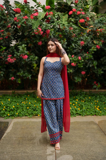 Illahi Hand Printed Farshi Set (3-Piece)