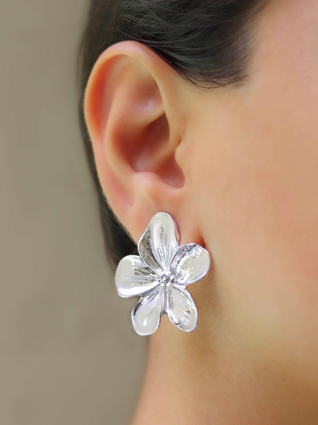 Flower Earring Silver