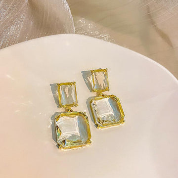 Crystal Glass Earrings
